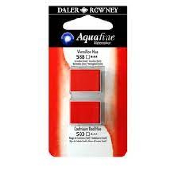 2 godets Aquafine 588/503 Bermellon/rojo cadmio