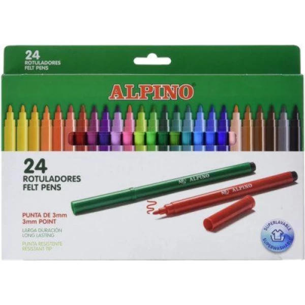 24 Rotuladores alpino