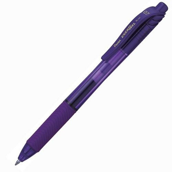 Bolígrafo Pentel EnergelX 0 7 Violeta