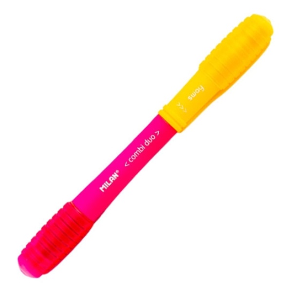 Boligrafo bicolor Rosa/amarillo 1mm combi duo