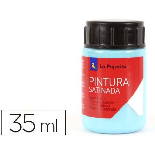 Pintura satinada azul pastel 35ml La pajarita