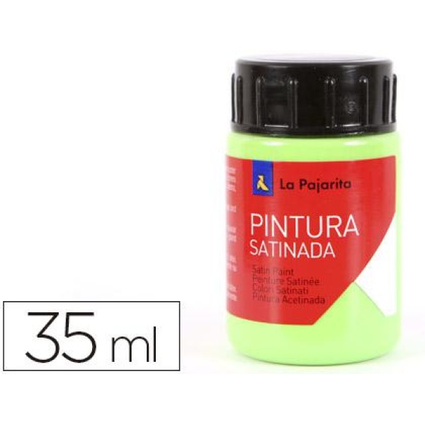 Pintura satinada verde loro 35ml La pajarita