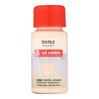 Pintura textile talens 50 ML naranja pastel