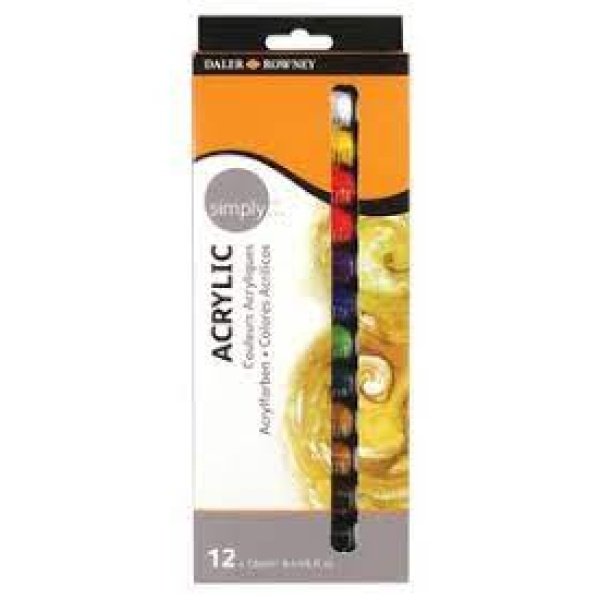 Set 12 acrilicos daler rowney