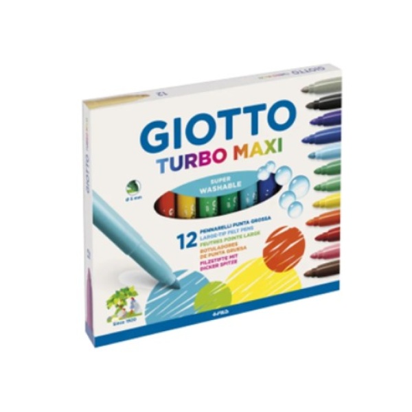 12 rotuladores giotto turbo maxi