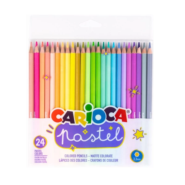 24 Lápices pastel carioca