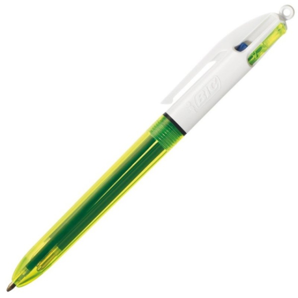 Boligrafo bic 4 colores fluo