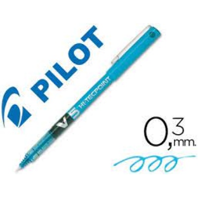 Pilot V5 azul turquesa hi tech