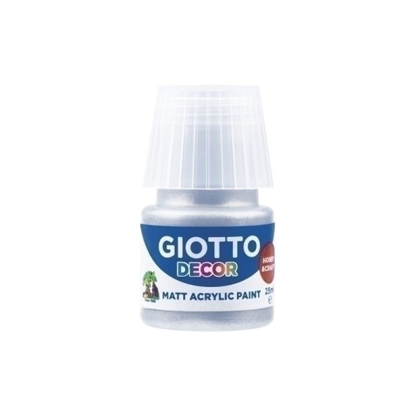 50 Tempera Acrílica GIOTTO 25ML Plata