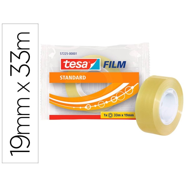 Rollo cinta tesafilm  33m*19mm