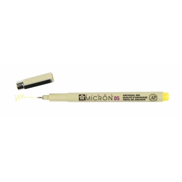 Rotulador Pigma Micron 0 5 amarillo