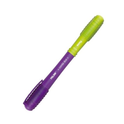 Boligrafo bicolor violeta/verde 1mm combi duo