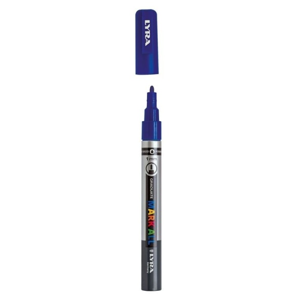 Rotulador multi superficies lyra 1mm azul oscuro