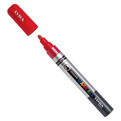 Rotulador multi superficies lyra 2mm rojo