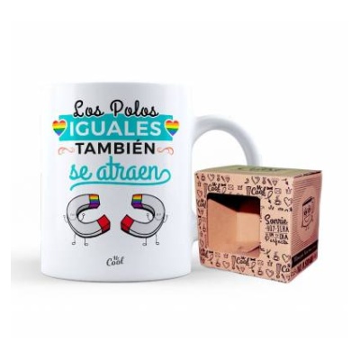 Taza los polos iguales también se atraen