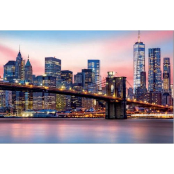 Puzzle 1000pz Puente de Brooklyn  Neon fluorescent